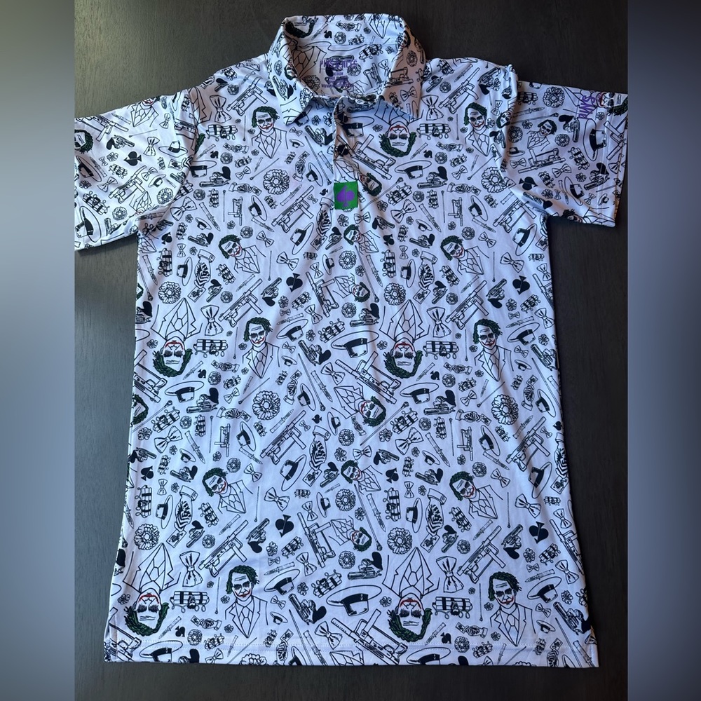 Pins & Aces men’s golf shirt The joker shirt sleeve